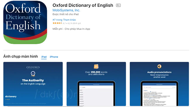 Oxford Dictionary là công cụ hỗ trợ đắc lực dành cho học sinh lớp 2