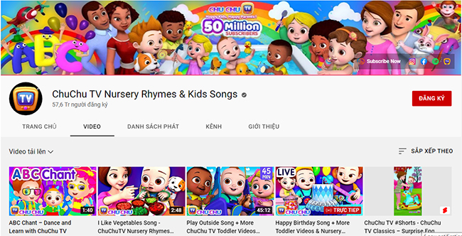 ChuChu TV là kênh học tập và giải trí đa dạng cho trẻ