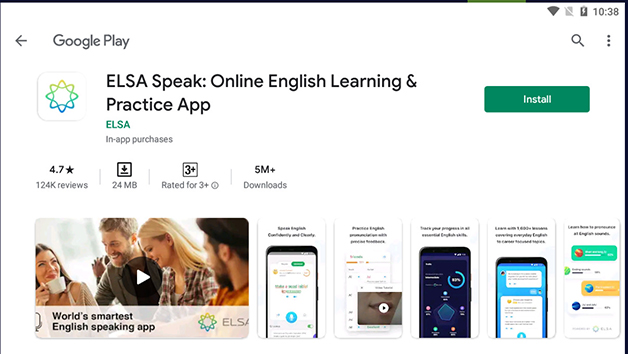 Phần mềm ELSA Practice Speaking English