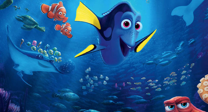Bé được cập nhật từ vựng mới về các loài sinh vật dưới đại dương thông qua phim Finding Nemo 
