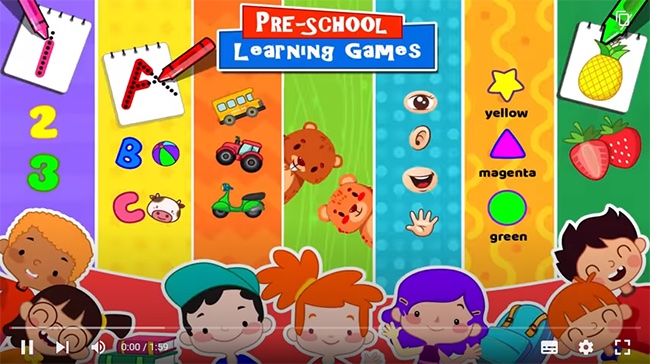 Kids Learning game kích thích khả năng ghi nhớ và phản xạ thông qua các trò chơi
