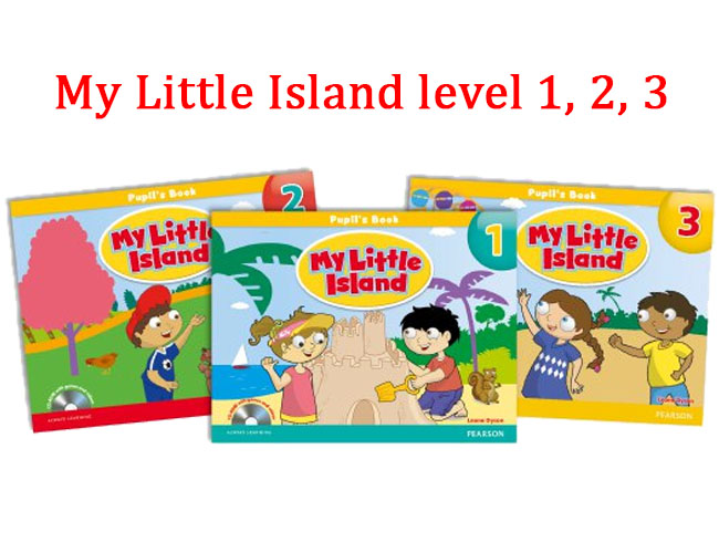 3 cuốn sách My Little Island level 1, 2, 3 tương ứng với 3 cấp độ có sự nâng cao về kiến thức và từ vựng