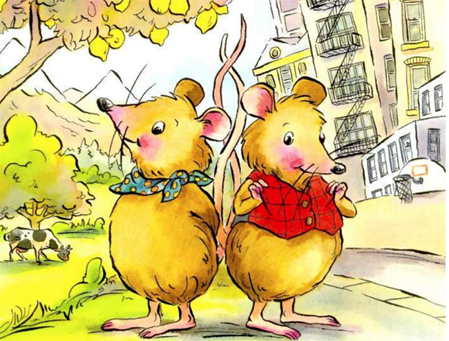 Câu chuyện về hai chú chuột thành thị và nông thôn dạy cho trẻ cách thích nghi, tôn trọng và yêu thích của sống của chính mình