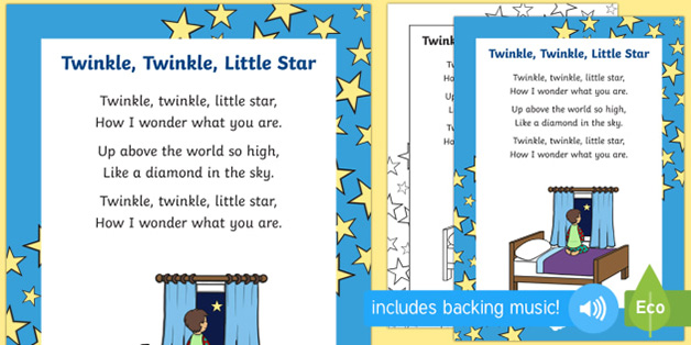 Twinkle Twinkle Little Star là bài nhạc tiếng Anh cho bé 6 tuổi được yêu thích nhất