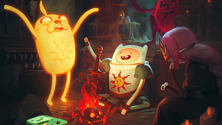 Học tiếng Anh và học về tình bạn yêu quý của hai nhân vật phim Adventure time