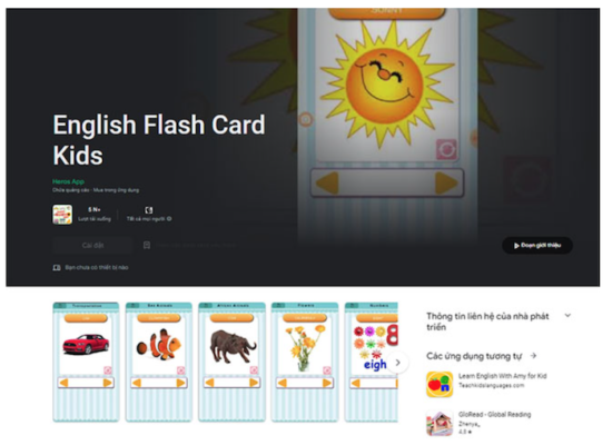 Học từ vựng qua thẻ Flashcard giúp bé ghi nhớ tốt hơn