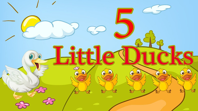 Five Little Ducks là một trong những bài hát về chữ số rất đáng yêu và vui nhộn