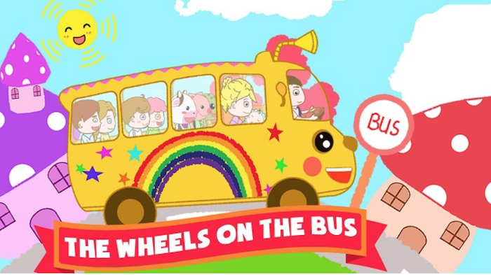 The Wheels on the Bus là bài hát tiếng Anh cho bé 4 tuổi siêu hay