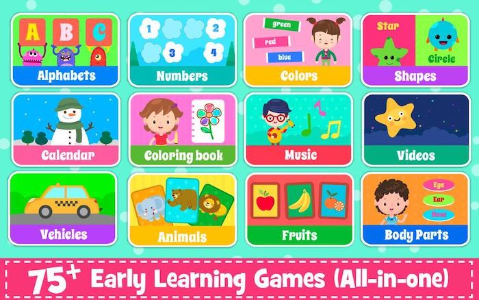 Kids Preschool Learning Game kích thích sự ham học của bé nhờ hình ảnh và màu sắc bắt mắt