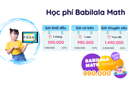 Babilala Math giá bao nhiêu? Hướng dẫn cách mua gói học cực đơn giản