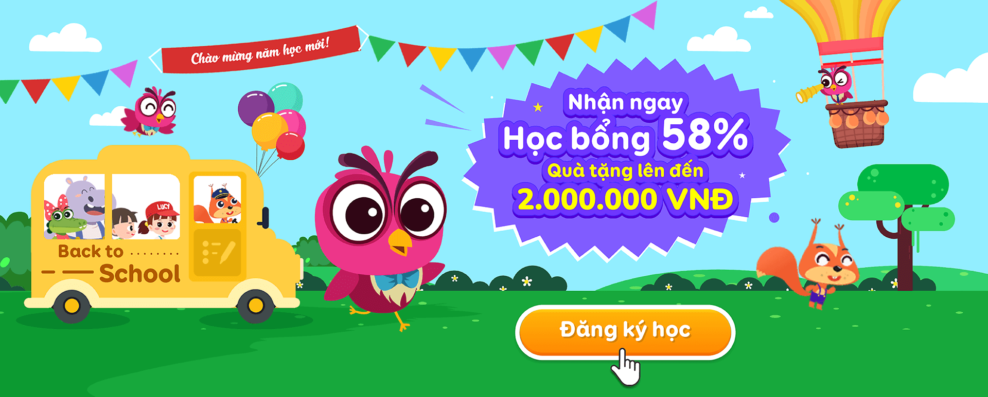 Ưu đãi chào năm học mới 2023