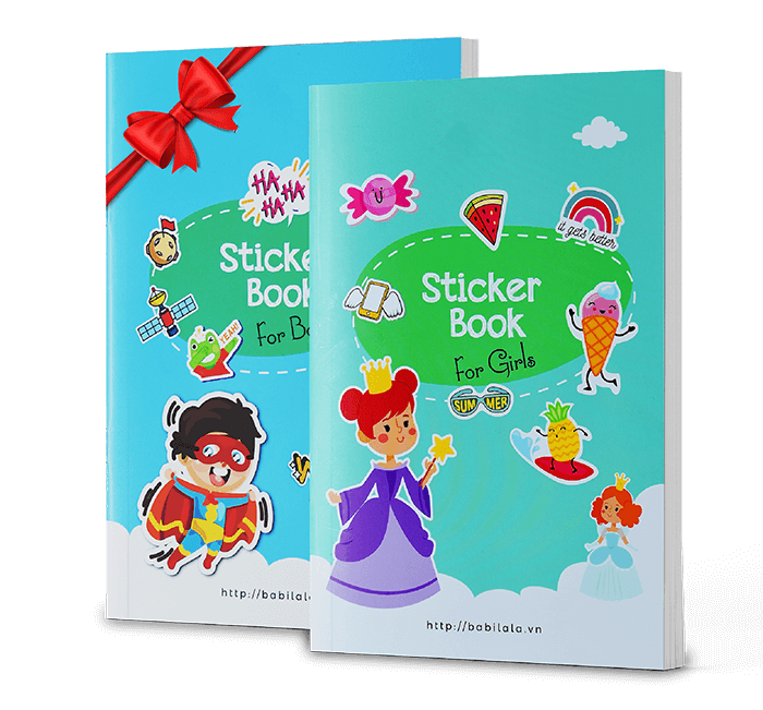 Sticker Book là món quà được các học viên Babilala Class yêu thích