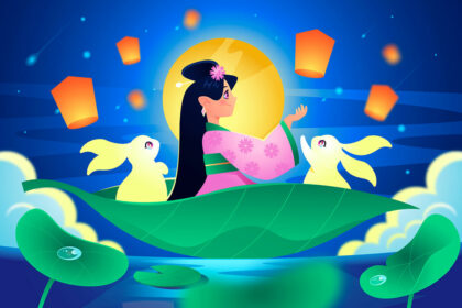The story of Chang'e and Houyi is associated with the Mid-Autumn Festival
