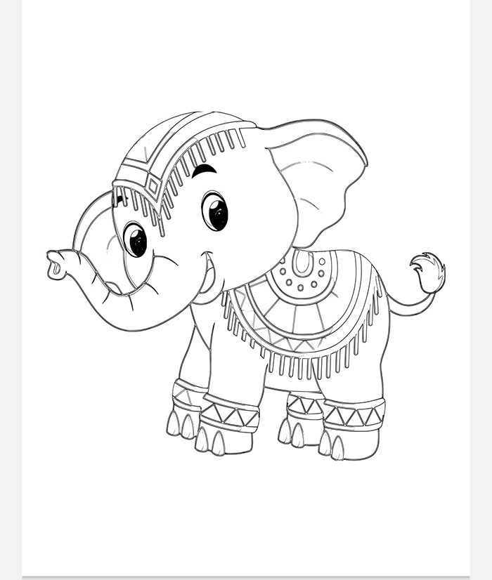 Hình vẽ một chú voi