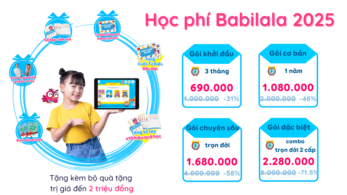 Học phí Babilala 2025