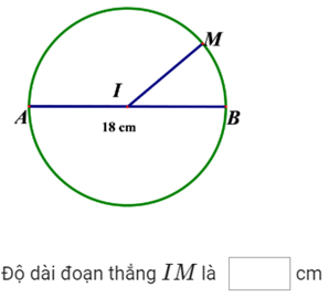 Tính độ dài bán kính của hình tròn