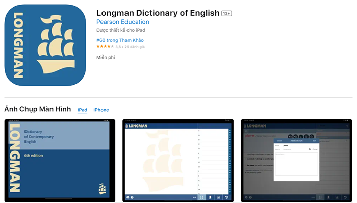 App Longman Dictionary of Contemporary English