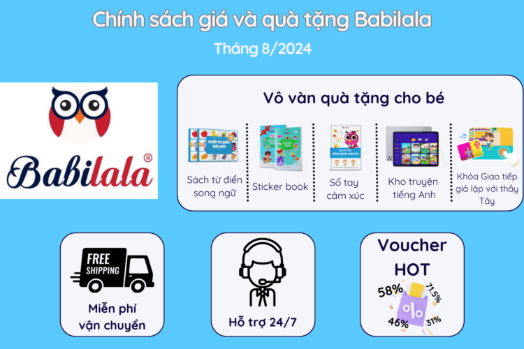 Babilala khuyến mãi hấp dẫn “khởi động năm học mới 2024”